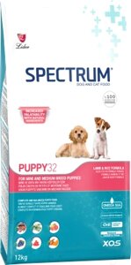 Сухой корм для собак Spectrum Puppy32 для щенков с ягненком