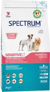Сухой корм для собак Spectrum Sensitive27 для взрослых мини и мелких пород с ягненком и рисом