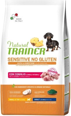 Сухой корм для собак Trainer No Gluten для собак мелких пород с чувств. пищев. с кроликом от компании Бесплатная доставка по Беларуси - фото 1