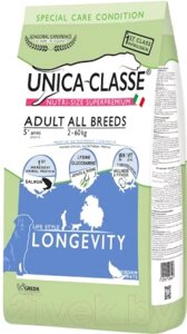Сухой корм для собак Unica Classe для взрослых собак всех пород лосось