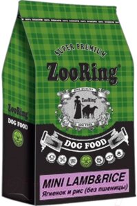 Сухой корм для собак ZooRing Mini Lamb&Rice 425013