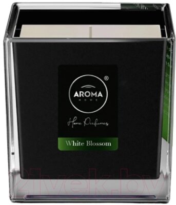 Свеча Aroma Home Candle White Blossom Ароматическая от компании Бесплатная доставка по Беларуси - фото 1