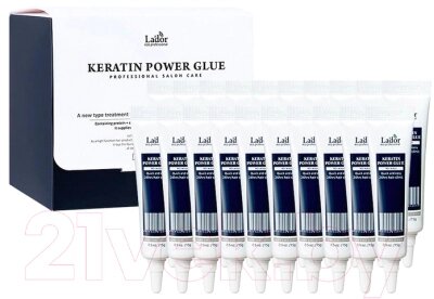 Сыворотка для волос La'dor Keratin Power Glue Для секущихся кончиков от компании Бесплатная доставка по Беларуси - фото 1