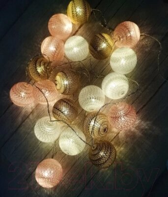 Тайские фонарики ArtStyle Нитяные шарики / CL-N224WW от компании Бесплатная доставка по Беларуси - фото 1