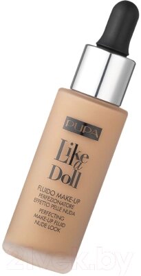 Тональный флюид Pupa Spf 15 Like A Doll Perfecting Make-Up Fluid Nude Look тон 030 от компании Бесплатная доставка по Беларуси - фото 1