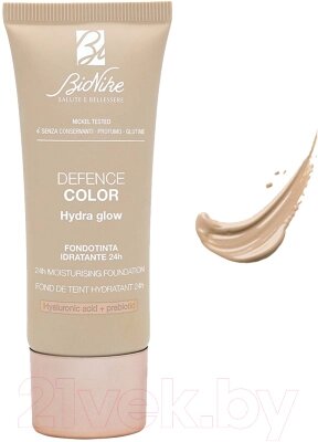 Тональный крем BioNike Defence Color Hydra Glow 24h Moisturising Foundation тон 102 от компании Бесплатная доставка по Беларуси - фото 1