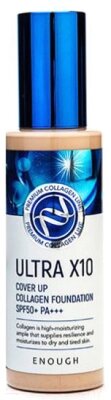 Тональный крем Enough Ultra X10 Cover Up Collagen Foundation SPF50+ PA тон 21