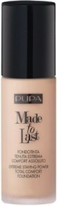 Тональный крем Pupa Made to Last Extreme Staying Power Total SPF10 тон 030