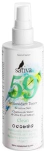 Тоник для лица Sativa Антиоксидантный №59