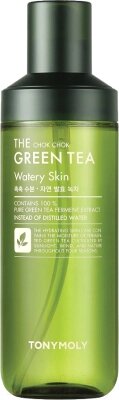 Тоник для лица Tony Moly The Chok Chok Green Tea Watery Skin Увлажняющий от компании Бесплатная доставка по Беларуси - фото 1