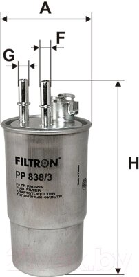 Топливный фильтр Filtron PP838/3 от компании Бесплатная доставка по Беларуси - фото 1