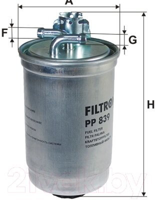 Топливный фильтр Filtron PP839 от компании Бесплатная доставка по Беларуси - фото 1