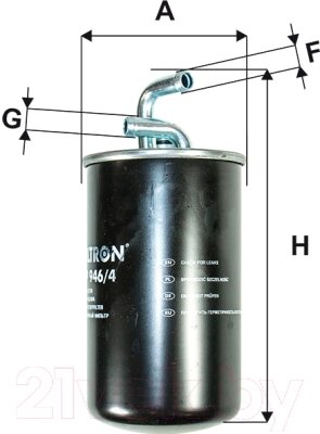 Топливный фильтр Filtron PP946/4 от компании Бесплатная доставка по Беларуси - фото 1