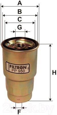 Топливный фильтр Filtron PP950 от компании Бесплатная доставка по Беларуси - фото 1