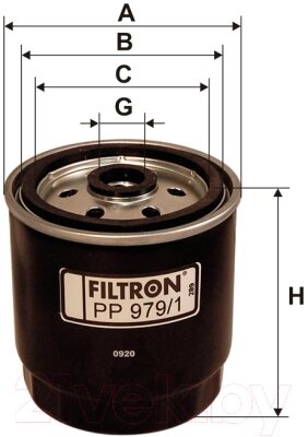 Топливный фильтр Filtron PP979/1 от компании Бесплатная доставка по Беларуси - фото 1