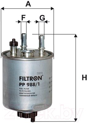 Топливный фильтр Filtron PP988/1 от компании Бесплатная доставка по Беларуси - фото 1