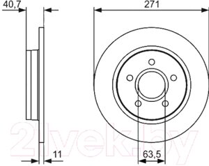 Тормозной диск Bosch 0986479763