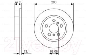 Тормозной диск Bosch 0986479D17