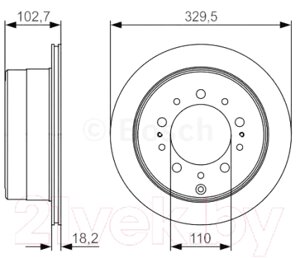 Тормозной диск Bosch 0986479R15