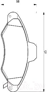 Тормозные колодки Bosch 0986424644 от компании Бесплатная доставка по Беларуси - фото 1