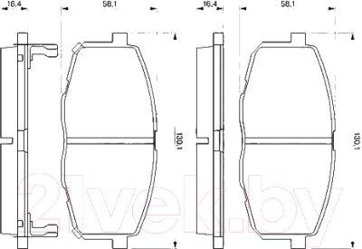 Тормозные колодки Bosch 0986424811 от компании Бесплатная доставка по Беларуси - фото 1