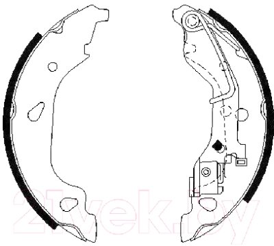 Тормозные колодки Bosch 0986487596 от компании Бесплатная доставка по Беларуси - фото 1