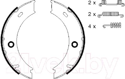 Тормозные колодки Bosch 0986487611 от компании Бесплатная доставка по Беларуси - фото 1