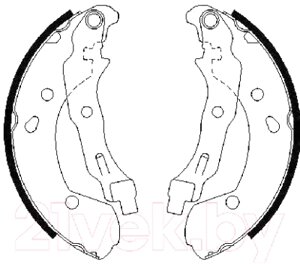 Тормозные колодки Bosch 0986487668