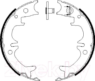 Тормозные колодки Bosch 0986487680 от компании Бесплатная доставка по Беларуси - фото 1