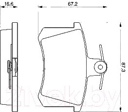 Тормозные колодки Bosch 0986494059 от компании Бесплатная доставка по Беларуси - фото 1