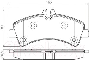 Тормозные колодки Bosch 0986495099