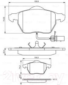 Тормозные колодки Bosch 0986495241 от компании Бесплатная доставка по Беларуси - фото 1