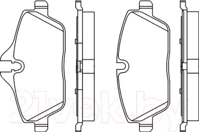 Тормозные колодки Bosch 0986495251 от компании Бесплатная доставка по Беларуси - фото 1