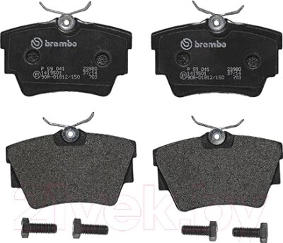 Тормозные колодки Brembo P59041 от компании Бесплатная доставка по Беларуси - фото 1