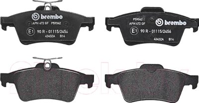 Тормозные колодки Brembo P59042 от компании Бесплатная доставка по Беларуси - фото 1