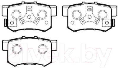 Тормозные колодки HSB HP8163 от компании Бесплатная доставка по Беларуси - фото 1