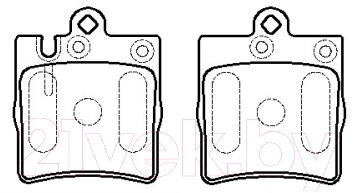 Тормозные колодки HSB HP9534 от компании Бесплатная доставка по Беларуси - фото 1