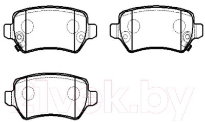 Тормозные колодки HSB HP9654 от компании Бесплатная доставка по Беларуси - фото 1