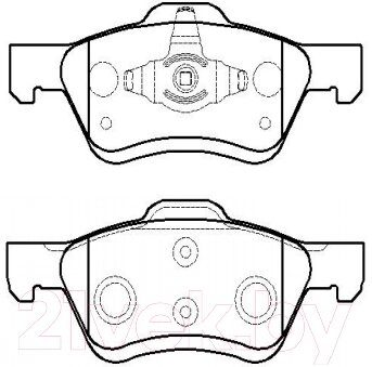 Тормозные колодки HSB HP9701 от компании Бесплатная доставка по Беларуси - фото 1