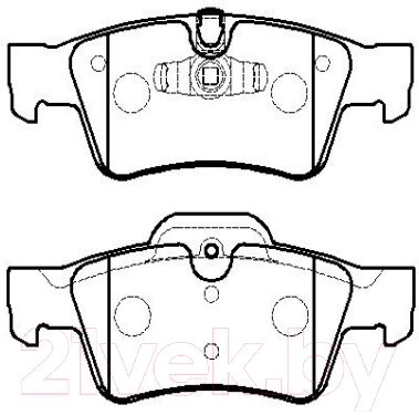 Тормозные колодки HSB HP9949 от компании Бесплатная доставка по Беларуси - фото 1