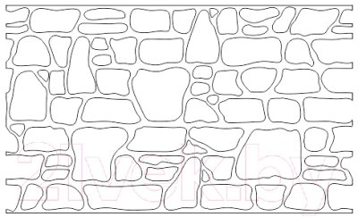 Трафарет кирпичной кладки Topiron Камень от компании Бесплатная доставка по Беларуси - фото 1