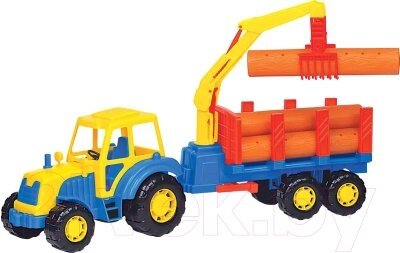 Трактор игрушечный Полесье Алтай с прицепом / 35370 от компании Бесплатная доставка по Беларуси - фото 1
