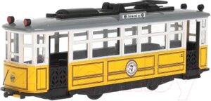 Трамвай игрушечный Технопарк Ретро / TRAMMC1-17SL-YE