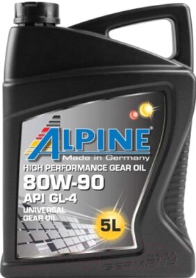 Трансмиссионное масло ALPINE Gear Oil 80W90 GL-4 / 0100682 от компании Бесплатная доставка по Беларуси - фото 1