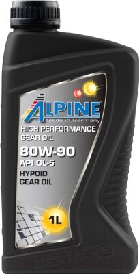 Трансмиссионное масло ALPINE Gear Oil 80W90 GL-5 / 0100701 от компании Бесплатная доставка по Беларуси - фото 1