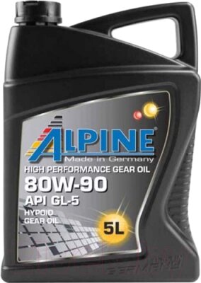 Трансмиссионное масло ALPINE Gear Oil 80W90 GL-5 / 0100702 от компании Бесплатная доставка по Беларуси - фото 1