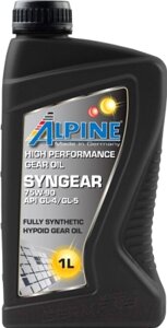 Трансмиссионное масло ALPINE Syngear 75W90 / 0100741