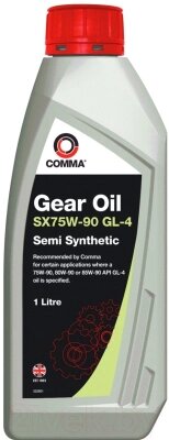 Трансмиссионное масло Comma Gear Oil GL4 SX 75W90 / SXGL41L от компании Бесплатная доставка по Беларуси - фото 1