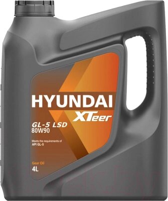 Трансмиссионное масло Hyundai XTeer XTeer Gear Oil-5 80W90 LSD / 1041423 от компании Бесплатная доставка по Беларуси - фото 1