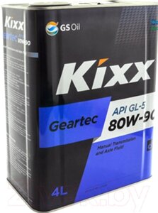 Трансмиссионное масло Kixx Geartec GL-5 80W90 / L298344TE1
